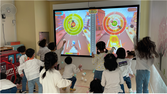 Children playing keezle