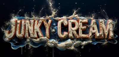 This is a logo made with whipping cream