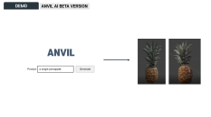 ANVIL 3D AI: Entering Prompt and Created as 3D Model