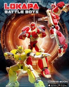 "Nano Fighter LOKAPA" is a team-based mobile action RPG set on a futuristic battlefield. 