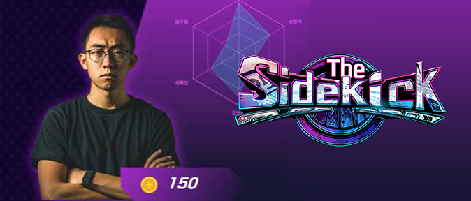 A visual stat card of a Sidekick — a recruitable character in the game